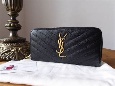 ysl zip around wallet|ysl monogram wallet.